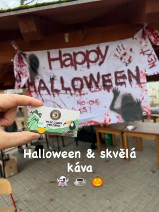 Na Halloweenské akci v Lužné jsme načerpali strašidelnou energii… a rozdávali tu voňavou☕️🤎 Diky, ze jste se za námi...